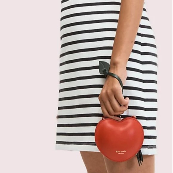 kate spade picnic micro red cherry crossbody purse bag wristlet nwot - Picture 3 of 9